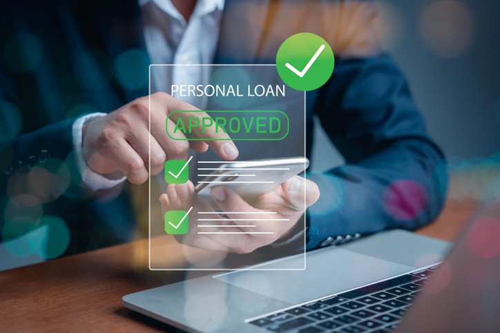 Personal Loan finance and investment. businessman approved personal loan. loan approval from a bank or company that allows individuals or organizations to borrow money for business or personal expenses